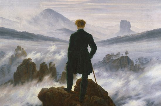 Caspar David Friedrich Wanderer über dem Nebelmeer-min